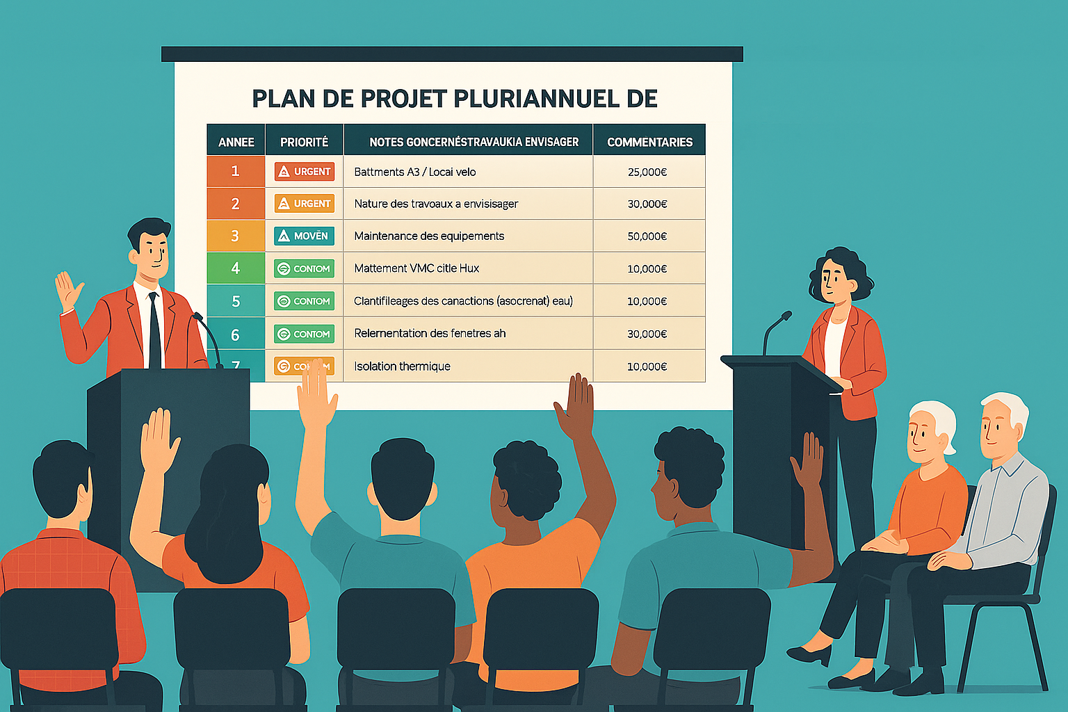 Réaliser un projet de plan pluriannuel de travaux ou 3PT