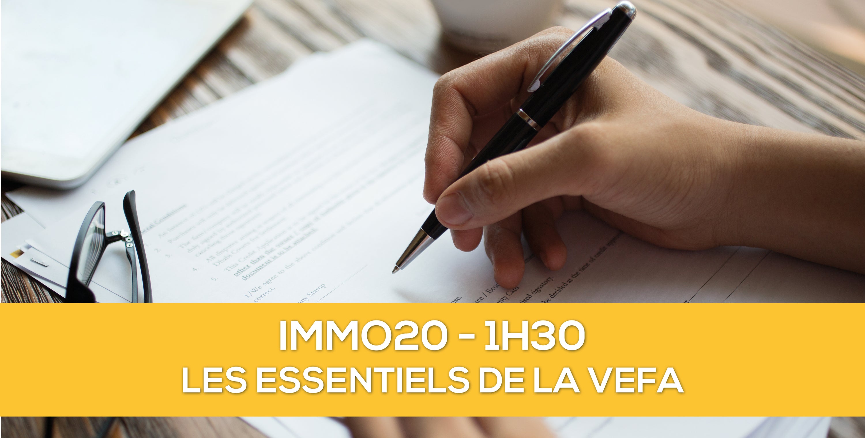 Formation IMMO20 - La VEFA