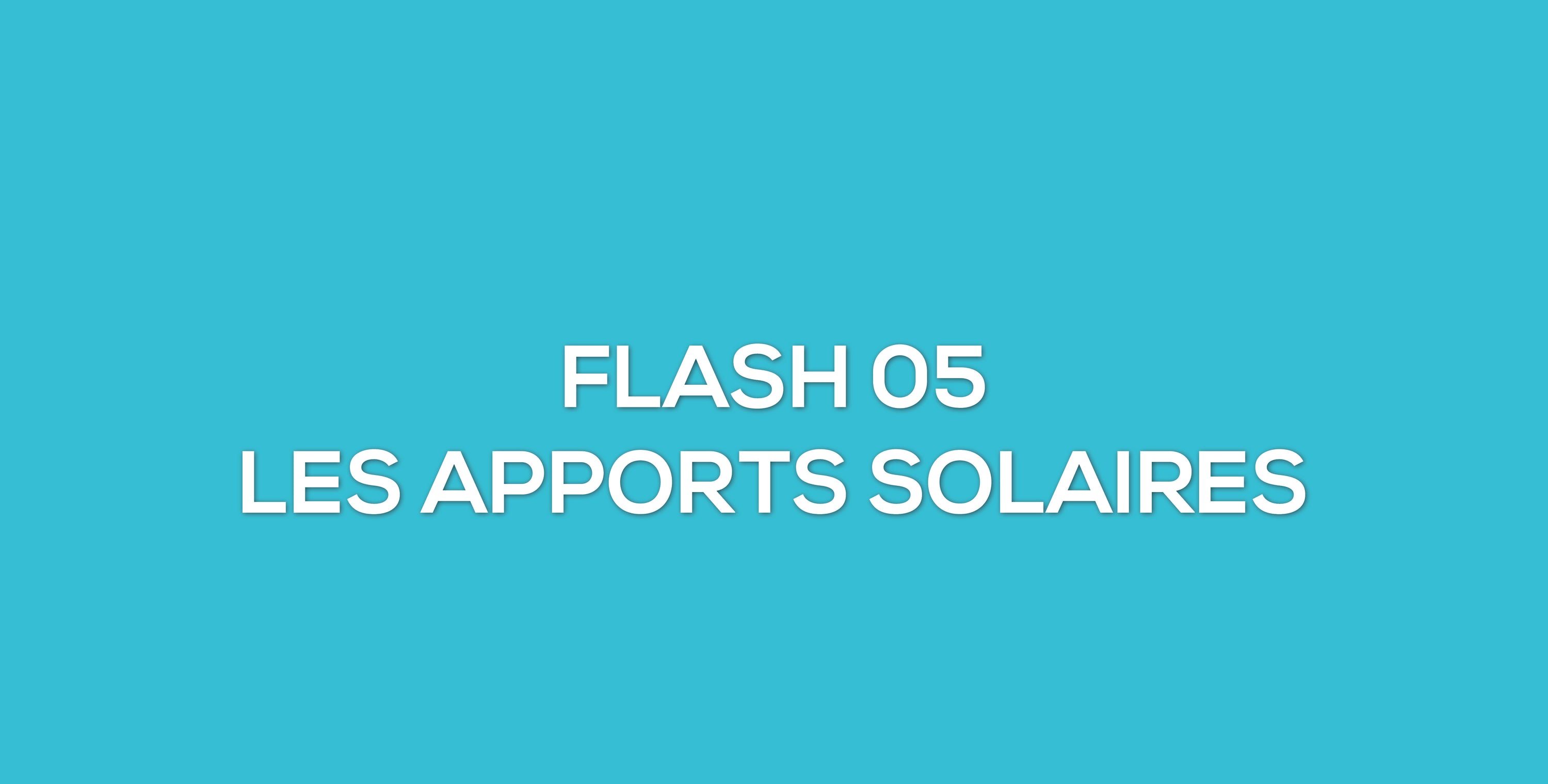 Les apports solaires