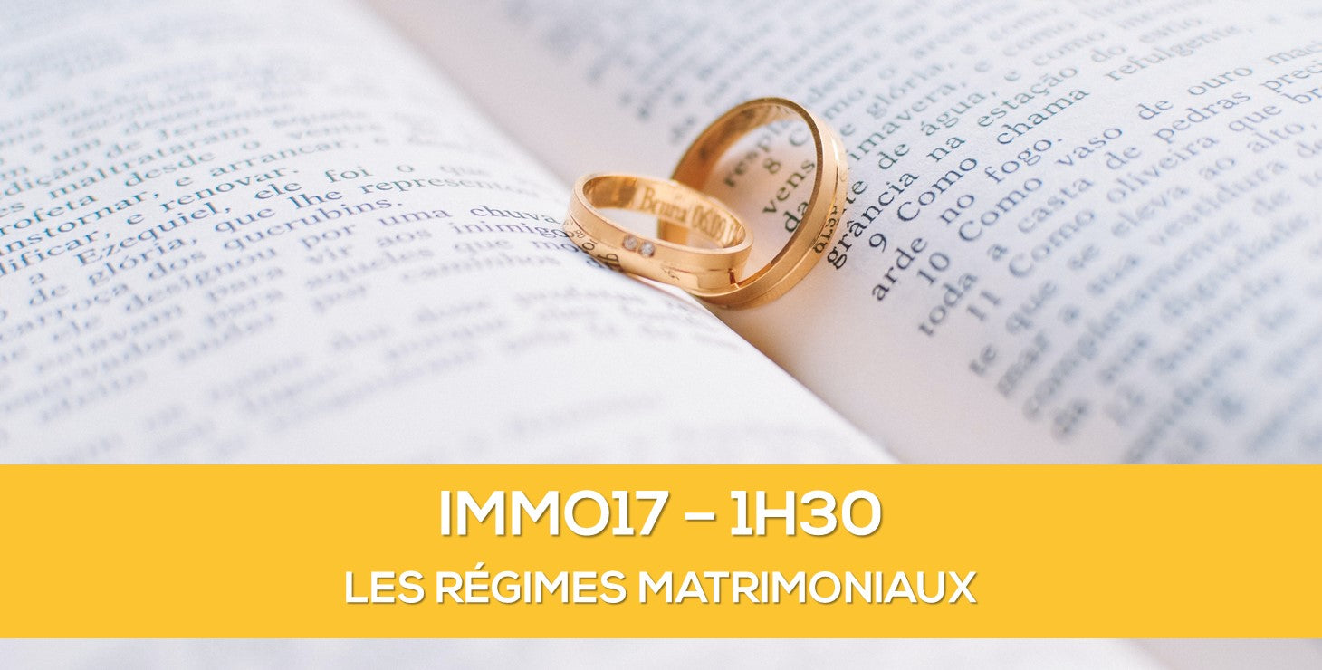 régimes matrimoniaux