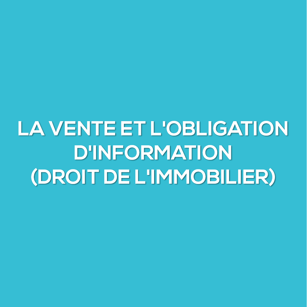 La vente et l&