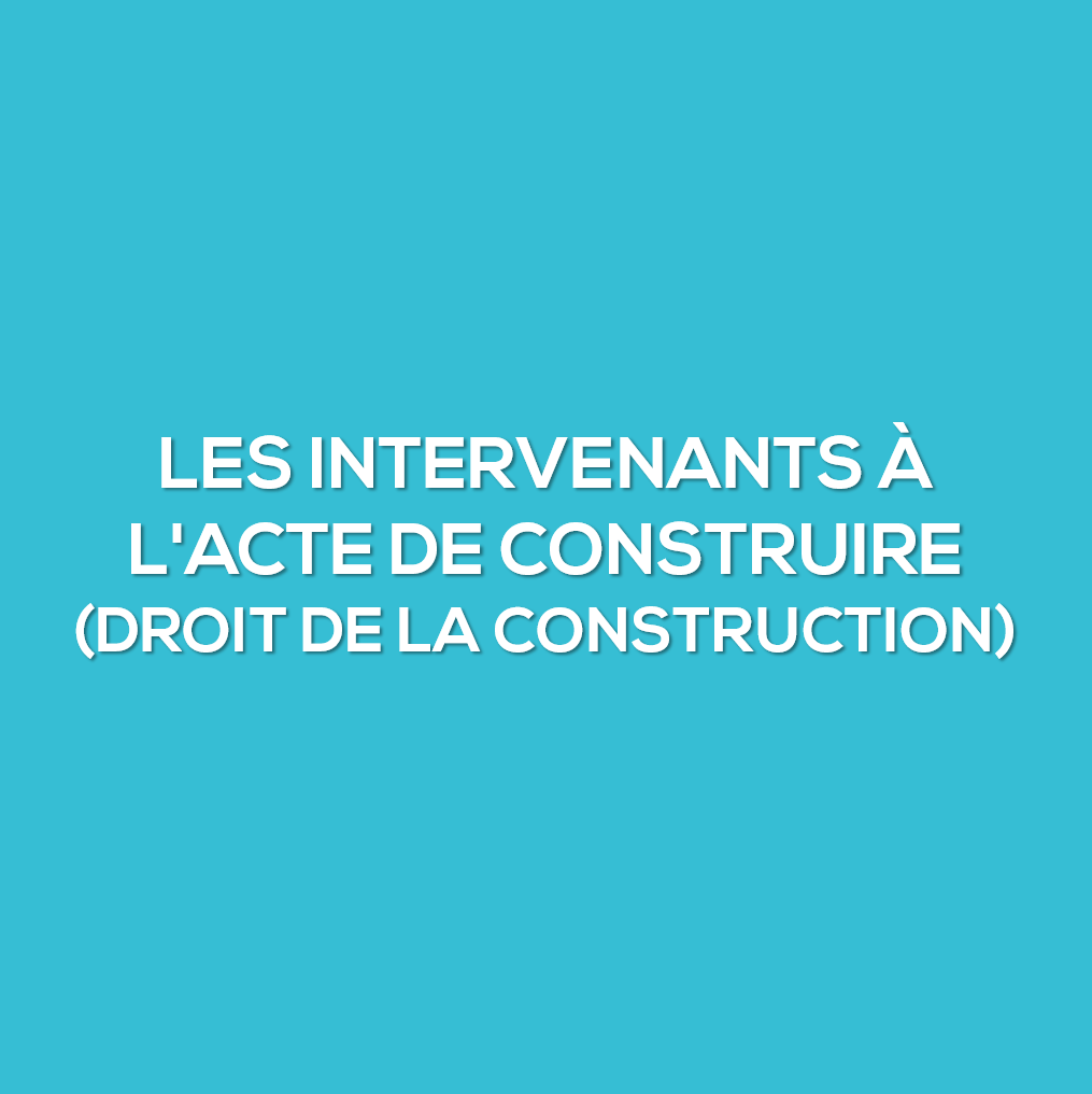 Les intervenants à l&