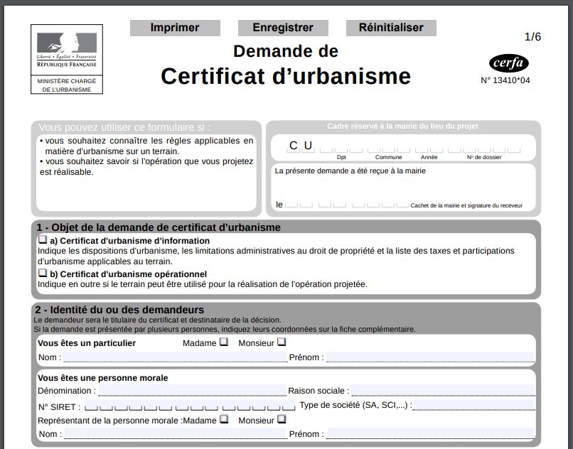 Certificat D'urbanisme : à Quoi ça Sert ? | OFIB