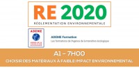 RE2020 - Module approfondissement (A1) : Choisir des matriaux  faible impact environnemental